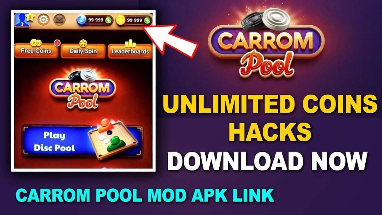 Carrom PoolDisk Game Mod Apk 5.4.4 (Unlimited Gems)