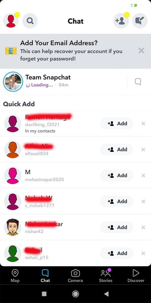 Snapchat Mod Apk chats